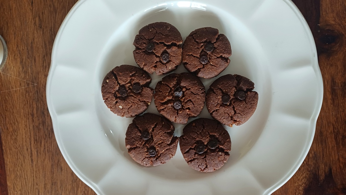 Sattu Choco Cookies
